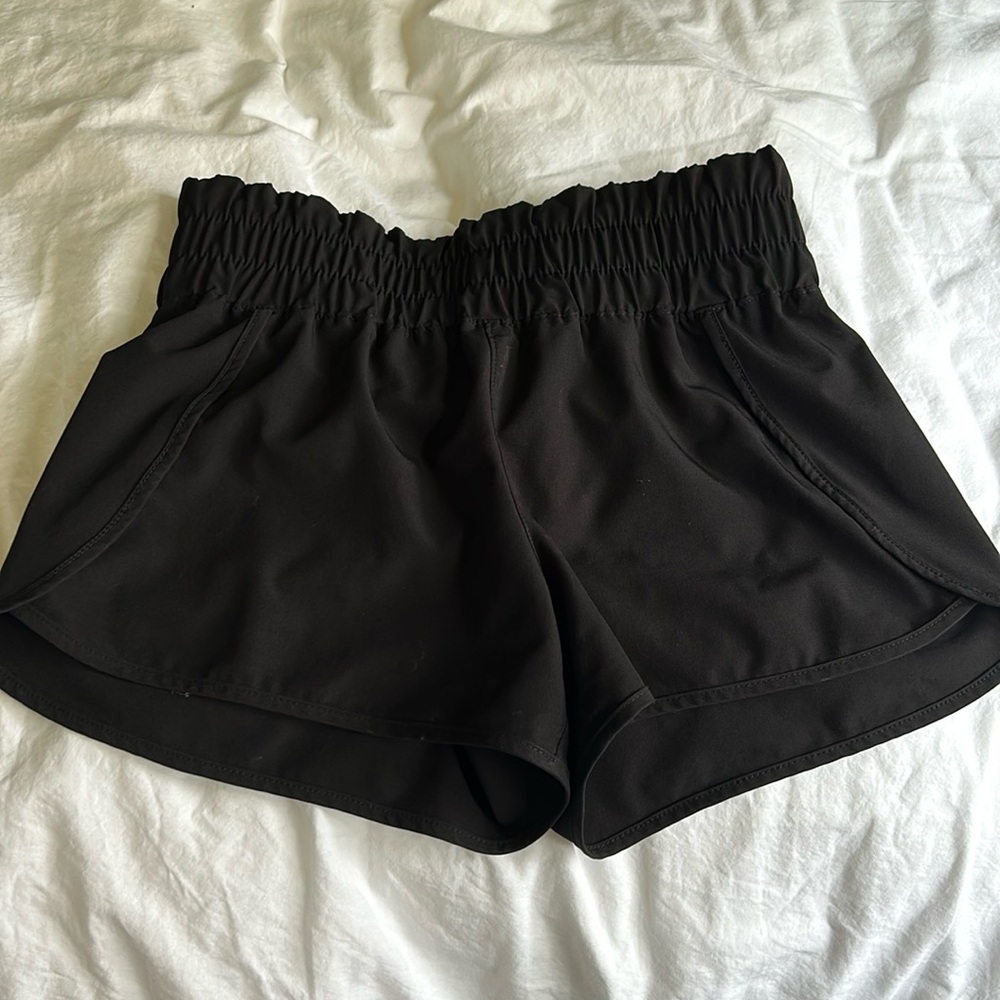 black running shorts